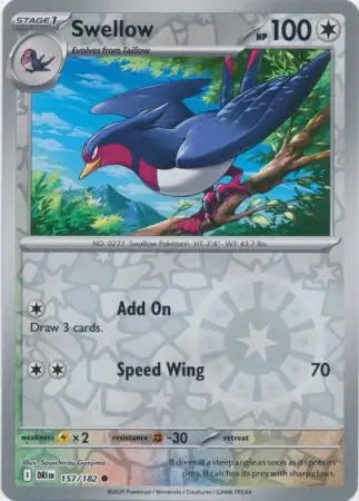 Destined Rivals Swellow #157/182 reverse holo